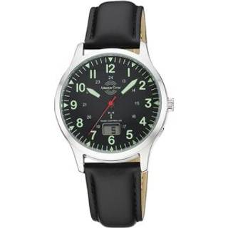 Master Time MTGA-10957-22L Herren-Armbanduhr Funk Super Power Aviation Schwarz