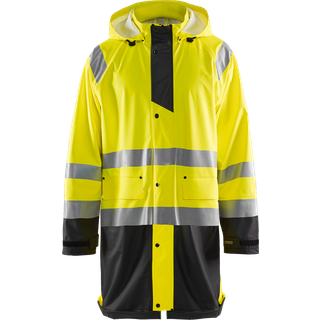 Blåkläder 4324 High Vis Regnjakke LEVEL 1 / High Vis Regnjakke LEVEL 1 - 2XL - High Vis Gul/Sort
