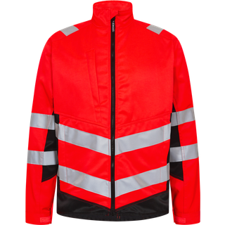 Engel 1545-319 Safety Light arbejdsjakke / Arbejdsjakke Rød/Sort M