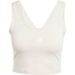 Essentials Small Logo Cotton Lifestyle tanktop - Beige / White