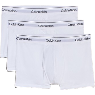 Calvin Klein Underwear Herren Trunks weiß Reine Baumwolle unifarben