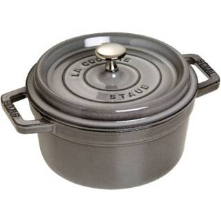 STAUB Staub La Cocotte rund gryde støbejern 2,2 L Grafitgrå