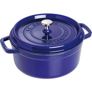 Staub La Cocotte Cocotte 20 cm / 2,2 l, Rund, Mørk-Blå, Støbejern
