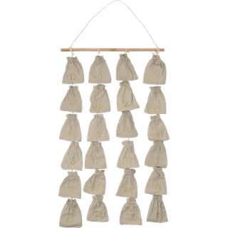 Scandi Living Joyful adventskalender 75 cm Beige