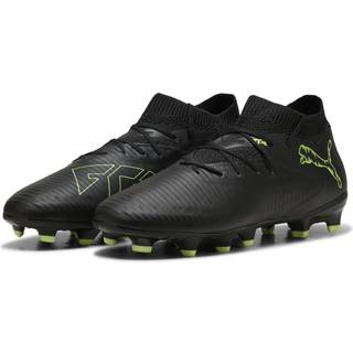 PUMA FUTURE 8 PRO FG/AG Football Boots Youth, Shoes, Black/Fizzy Light/Green Terrain, 32.5