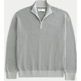 Hollister Hollister langærmet, kasseformet trøje med halv lynlås