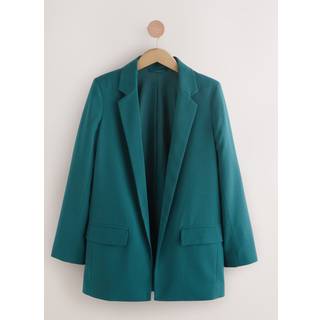 Next Afslappet blazer i twill-meleret materiale
