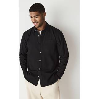 Next Black Regular Fit Long Sleeve Oxford Shirt - medium