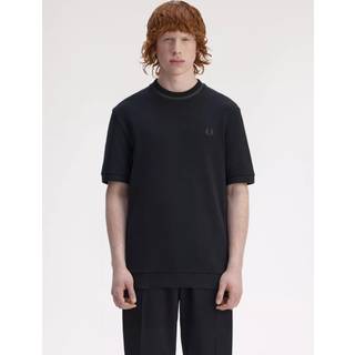 Fred Perry Fred Perry Blue Crew Neck Pique T-shirt