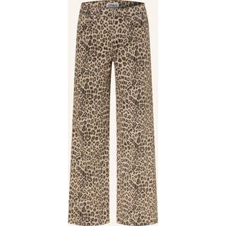 ONLY Bukser - Madison Blush Leo Wide - Washed Black Leo