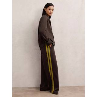 Reiss Reiss Berry Samson Knitted Side-Stripe Wide-Leg Trousers