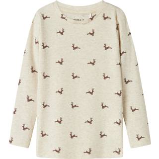 Jule- Top Med Lange Ærmer