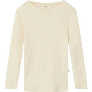 Lil' Atelier Bluse Turtledove Melange i Uld/modal Rib - Str. 3y 98cm