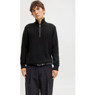 Ensfarvet Striktrøje