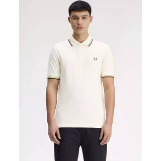 Fred Perry Twin Tipped Polo T Shirt Ecru