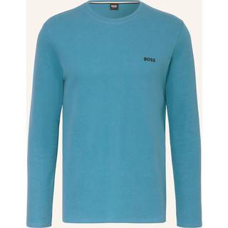 Pyjamas-T-shirt i bomuldsblanding med vaffelstruktur