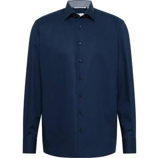 MODERN FIT Shirt in navy plain