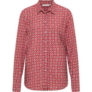 REGULAR FIT shirt-blouse in red printed