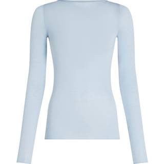 Hunkemöller super soft bådhals bluse med cashmere blå - S
