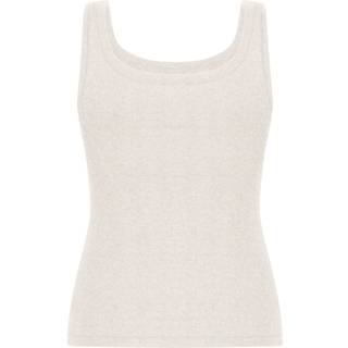 Hunkemöller Singlet tanktop i blød bomuld Beige - M