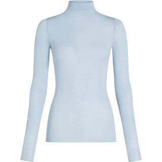 Hunkemöller super soft rullekrave bluse med cashmere blå - M