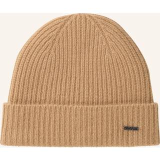 JOOP! Herren Mützen/Caps/Hüte beige Kaschmirwolle