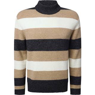 Pierre Cardin Herren Pullover beige Gestreift