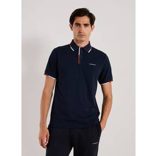 Hackett Sport Tipped Polo T Shirt Navy