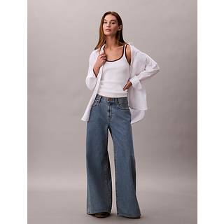 Ultra Wide Leg Jeans - Blue - 33SH