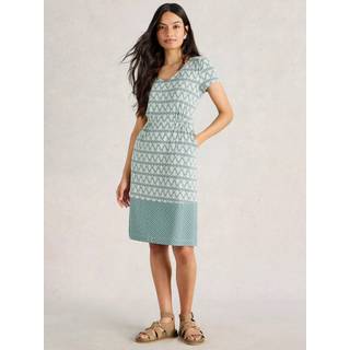 White Stuff White Stuff LGT GREEN Tallie Jersey Dress - EU 40 (UK 12)