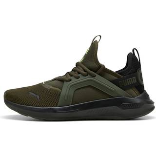PUMA Softride Enzo 5 Running Shoes, Shoes, Dark Olive/Black/Fizzy Light, 44.5