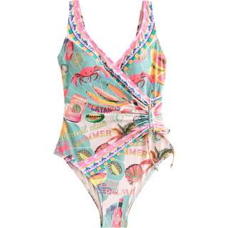 Next Ruched Side Mave Shaping Control Badedragt