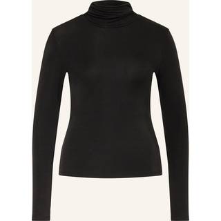 Top med rullekrave i jersey med stræk