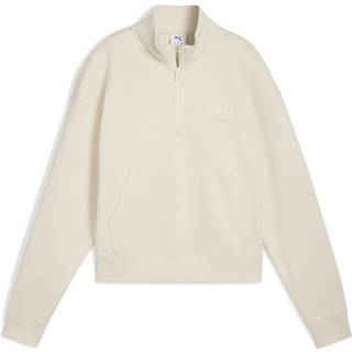 PUMA Class Half-Zip Short Crew Women, Clothing, Alpine Snow, XXS