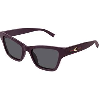 Gucci Kvinde Gucci GG1982S 003 Solbriller Injiceret Violet Grå Cat Eye