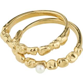 Pilgrim Sense rings 2-in-1 set Ring Forgyldt Messing 122542004 - Dame - Brass