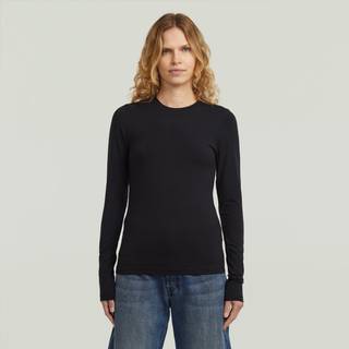 Crew Slim T-Shirt - Black - Women