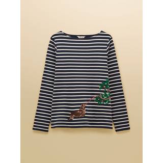 Joules Joules Festlig Havn Boat Neck Breton Top