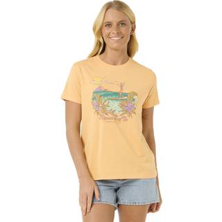 Rip Curl Women's Gliding Standard Tee Pastel Orange, M