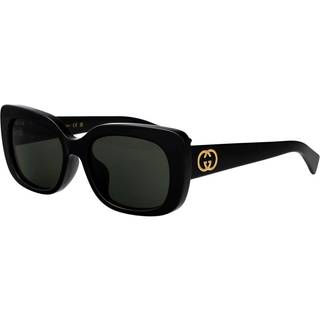 Gucci Kvinde GG1979SK 001 Solbriller Acetat Sort Grå Firkantet