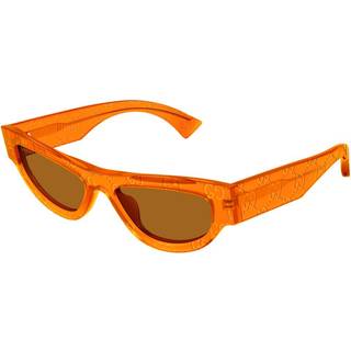 Gucci Kvinde GG1834S 013 Solbriller Acetat Orange Brun Cat Eye