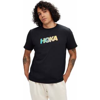 Hoka Men's Topo Logo Short Sleeve Black, XXL