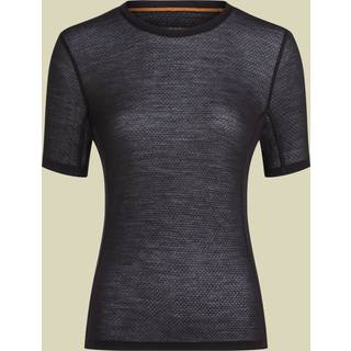 Icebreaker Women's Merino 75 Cool-Lite Featherlight Shortsleeve Crewe Black, L