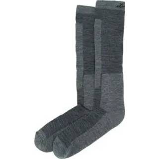 Lundhags Merino Trekking Sock High Light Grey Melange, 34-36