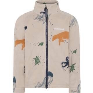 Didriksons Monte Fleecetrøje, Winter Ocean Multi, 120