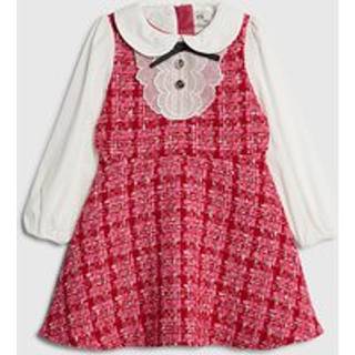 River Island River Island Pink Younger Girls Collared Boucle Dress - 9298cm