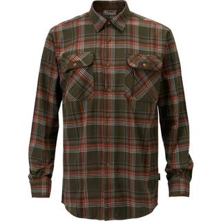 Pinewood Prestwick skjorte green/burned orange, L 6-94280766007