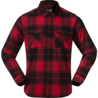 Bergans Men's Nordmarka Flannel Shirt Red/black Check, XXL