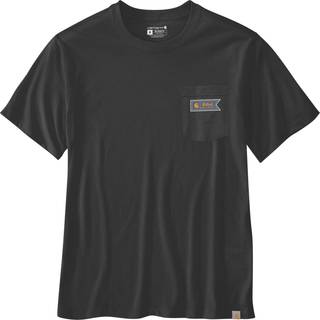 Carhartt Men's Pocket Script Graphic T-Shirt Black, XL