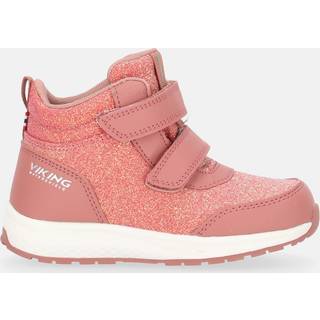 Viking Footwear Kid's Bouncy Glitter Mid Wp 2v Pink, 24